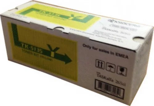 Kyocera, Kyocera K5135Y Toner y - Kyocera TK-5135Y für z.B. Kyocera TASKAlfa 260, Kyocera TASKAlfa 265 ci, Kyocera TASKAlfa 266 ci
