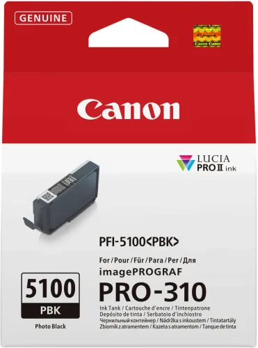 Canon, Canon C5100PBK Druckerpatronen photo schwarz - Canon PFI-5100PBK für z.B. Canon imagePROGRAF PRO -310