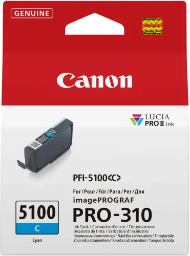 Canon, Canon C5100C Druckerpatronen cyan - Canon PFI-5100C für z.B. Canon imagePROGRAF PRO -310