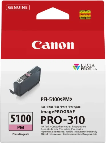 Canon, Canon C5100PM Druckerpatronen photo magenta - Canon PFI-5100PM für z.B. Canon imagePROGRAF PRO -310