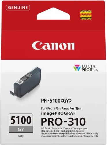 Canon, Canon C5100GY Druckerpatronen photo grau - Canon PFI-5100GY für z.B. Canon imagePROGRAF PRO -310