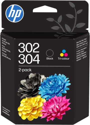 HP H302 Druckerpatronen (bk, C) - HP No. 302, No. 304, B82L1AE für z.B. HP Envy 4524 e-All-in-One, HP OfficeJet 5232, HP Envy 4528 e-All-in-One