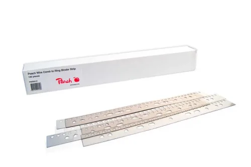 Peach, Peach PB500-01 Abheftstreifen für Drahtbinderücken A4, 100 Stück