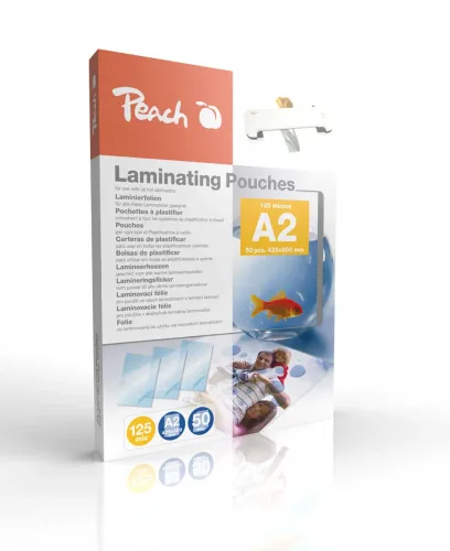 Peach, Peach 500 x A2 Laminierfolien, 125 mic, glänzend