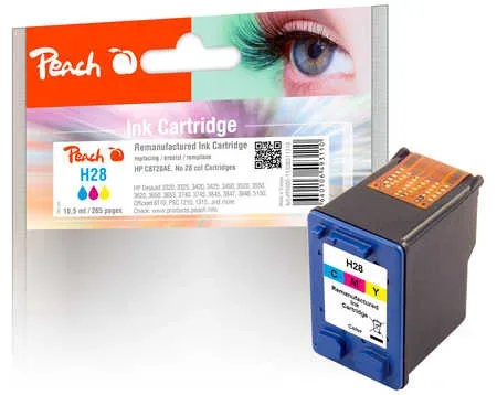 Peach, Peach HP 28 Druckkopf col ersetzt HP No. 28, C8728AE für z.B. HP DeskJet 3300, HP DeskJet 3320, HP DeskJet 3320 V, HP DeskJet 3322, HP DeskJet 3325