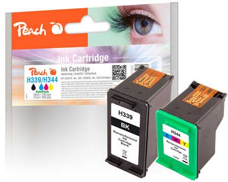 Peach, Peach Spar Pack Druckköpfe kompatibel zu HP No. 339, C8767E, No. 344, C9363E