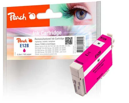 Peach, Peach E128 Druckerpatrone ma ersetzt Epson T1283 m, C13T12834011 für z.B. Epson Stylus SX 230, Epson Stylus SX 235 W, Epson Stylus Office BX 305 F