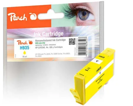 Peach, Peach HP 935 y Druckerpatrone ye ersetzt HP No. 935 y, C2P22A für z.B. HP OfficeJet Pro 6230, HP OfficeJet Pro 6830, HP OfficeJet 6815