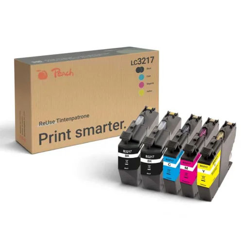 Peach, Peach - Tinte Bher LC-3217 2x BK, C, M, Y, One Size