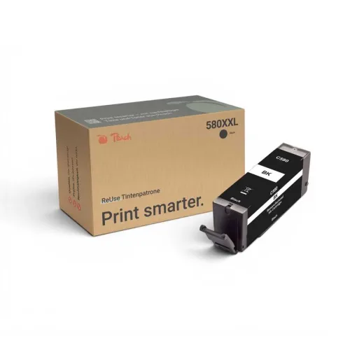 Peach, Peach C580 XXLPGBK Druckerpatrone XXL bk ersetzt Canon PGI-580XXLPGBK, 1970C001 für z.B. Canon Pixma TS 8350, Canon Pixma TS 6351 a