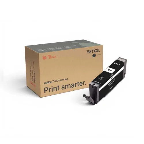 Peach, Peach C581 XXLBK Druckerpatrone XXL bkph ersetzt Canon CLI-581XXLBK, 1998C001 für z.B. Canon Pixma TS 8350, Canon Pixma TS 6351 a