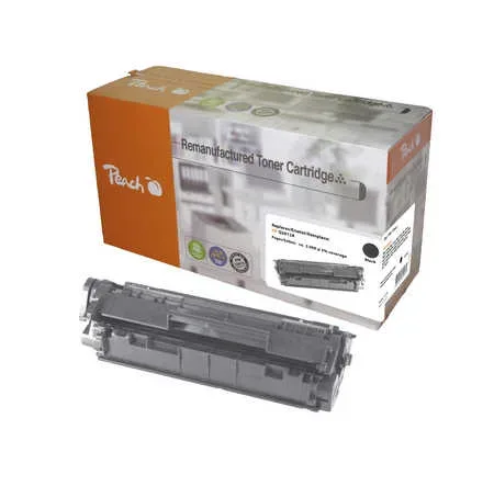 Peach, Peach HP 12 ABK Toner bk ersetzt Canon, HP No. 12A BK, Q2612A, CRG-703, EP-703 für z.B. HP LaserJet 1018, Canon ISensys LBP -2900, Canon LBP -2900