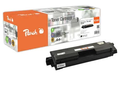Peach, Peach K580 K Toner bk ersetzt Kyocera TK-580K für z.B. Kyocera ECOSYS P 6021 cdn, Kyocera FSC 5150 DN