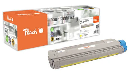 Peach, Peach O4484 Toner ye ersetzt OKI 44844505 für z.B. OKI C 831 CDTN, OKI C 831 DM, OKI C 831 DN, OKI C 831 N, OKI C 831, OKI C 841 CDTN