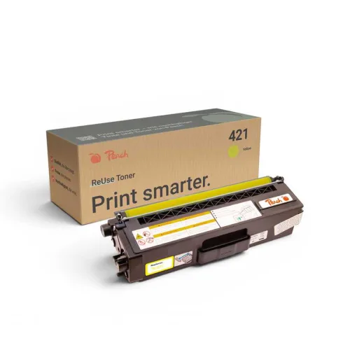 Peach, Peach B421 Y Toner ye ersetzt Brother TN-421Y für z.B. Brother DCPL 8410 CDW, Brother MFCL 8690 CDW, Brother DCPL 8410 CDN, Brother HLL 8260 CDW