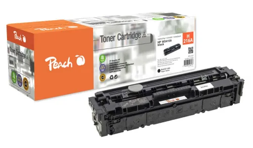 Peach, Peach HP 216 A Toner bk ersetzt HP No. 216A, W2410A für z.B. HP Color LaserJet Pro M 155 nw, HP Color LaserJet Pro M 180