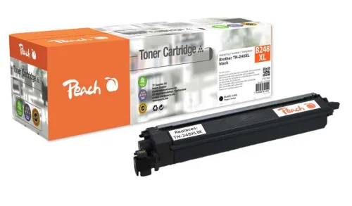 Peach, Peach B248 XLBK Toner XL bk ersetzt Brother TN-248XLBK für z.B. Brother HLL 3215 CW, Brother MFCL 8390 CDW, Brother MFCL 3740 CDW