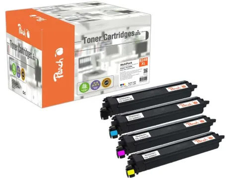 Peach, Peach B248 XL 4 Toner XL (bk, c/m/y) ersetzt Brother TN-248XL für z.B. Brother HLL 3215 CW, Brother MFCL 8390 CDW, Brother MFCL 3740 CDW