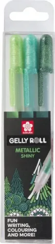 Sakura, SAKURA Gelly Roll 0.5mm POXPGBMET3B Metallic Forest 3 St&uuml;ck