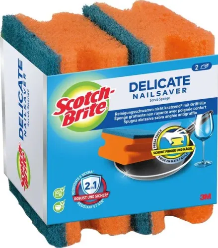 Scotch-Brite, SCOTCH-BRITE Universal Schwamm UNNS2CH blau/orange 2 St&uuml;ck