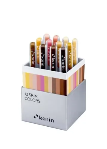 Karin, KARIN Real Brush Pen Pro 0.4mm 31C5 Skin colours 12 St&uuml;ck