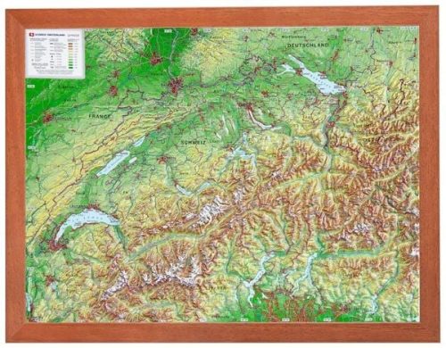 Georelief, Georelief 3D Reliefkarte Schweiz