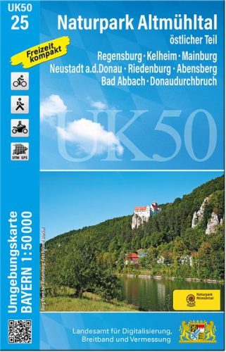 Landesamt Digitalisierung, Breitband, Vermessung, Landesamt Digitalisierung, Breitband, Vermessung UK 50-25 Naturpark Altmühltal, östlicher Teil