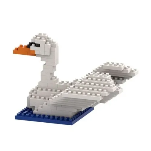undefined, BRIXIES Bausteinmodell Schwan aus 119 Bausteinen