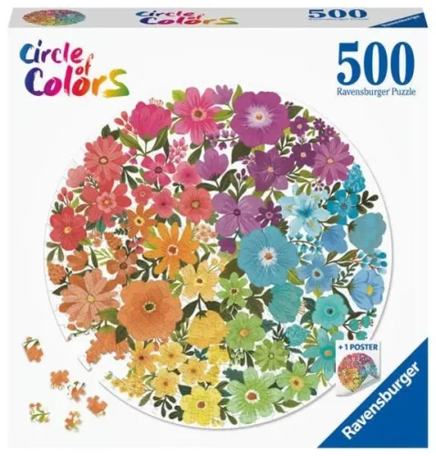 Ravensburger, Ravensburger - Circle of Colors - Blumen, 500 Teile, Multicolor