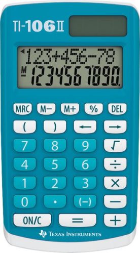 Texas Instruments, TEXAS INSTRUMENTS Schulrechner TI-106II 10-stellig blau/weiss