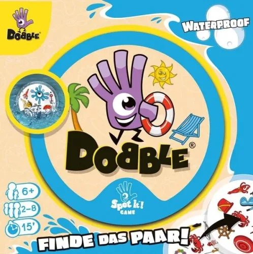 Asmodée - Dobble Waterproof, Deutsch, Multicolor
