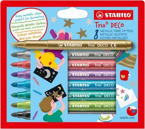STABILO, STABILO Fasermaler DECO 377/8 metallic ass. 8 St&uuml;ck