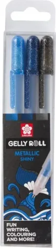 Sakura, SAKURA Gelly Roll 0.5mm POXPGBMET3C Metallic Ocean 3 St&uuml;ck
