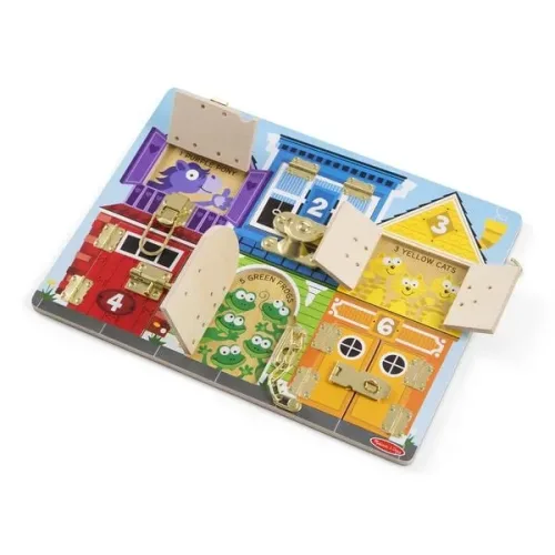 Spin Master, Spin Master Melissa & Doug - Motoriktafel Schlösser, Geschicklichkeitsspiel