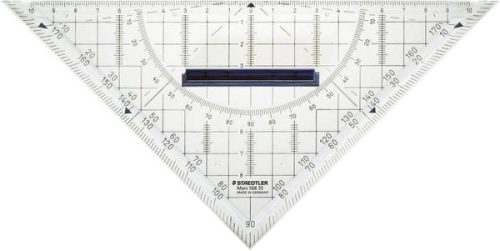 Staedtler, Staedtler Geometriedreieck 568 35 Glasklar Länge der Hypotenuse: 22 cm
