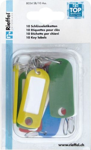 RIEFFEL, RIEFFEL Schl&uuml;ssel-Anh&auml;nger 8034SB/10 AS ass. 10 St&uuml;ck
