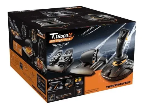 THRUSTMASTER, THRUSTMASTER T16000M Flight Pack - Joystick, Schubregler, Pedalerie (Schwarz)