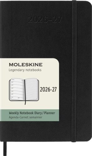 undefined, MOLESKINE Wochen-Notizkalender 26/27 DSB18WN2Y27 18M liniert SC schwarz 9x14cm