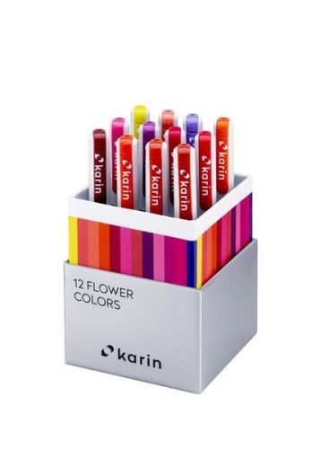 Karin, KARIN Real Brush Pen Pro 0.4mm 31C4 Flower colours 12 St&uuml;ck