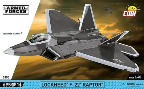 undefined, COBI Bausteinmodell Lockheed F-22 Raptor 1:48