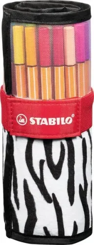 undefined, STABILO Rollerset Point 88 0.4mm CH8825-08-06 Zebra 25 Stück