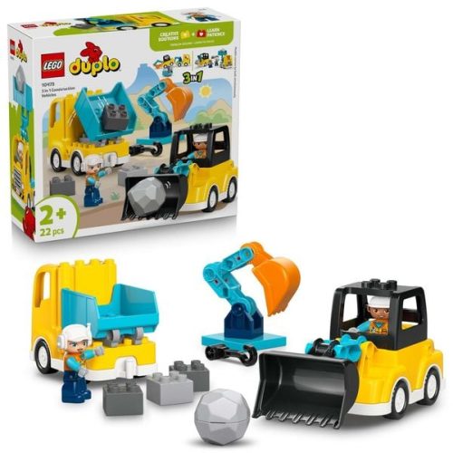 LEGO, LEGO® - 10475 Baufahrzeuge ? 3-in-1-Set, Multicolor