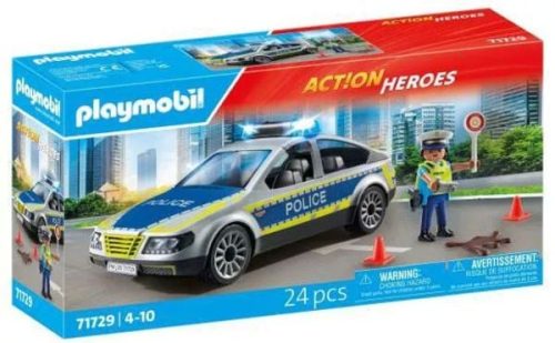 PLAYMOBIL, Playmobil® Spielbausteine »Action Heroes Polizei Streifenwagen 71729«, (24 St.)
