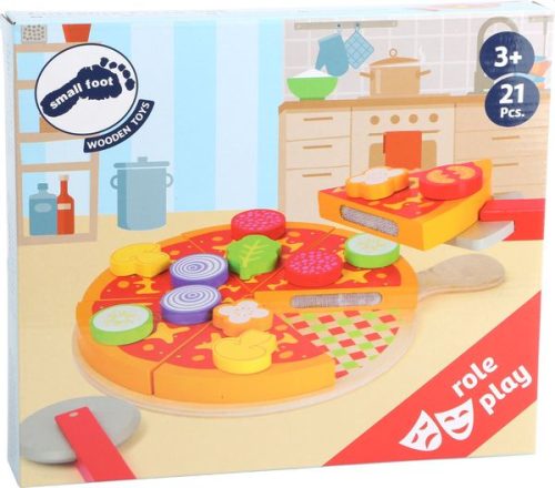 small foot, Schneide Pizza-Set aus Holz