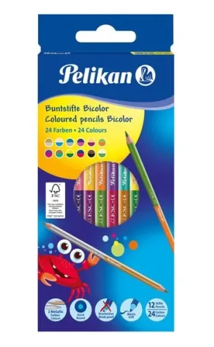 Pelikan, PELIKAN Buntstifte Bicolor 700146 12 Stiften