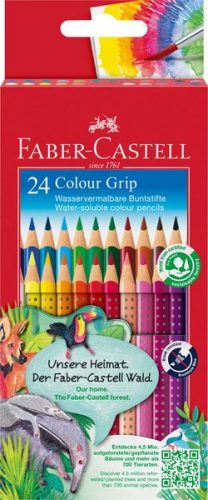 Faber-Castell, FABER-CASTELL Farbstifte Colour GRIP 112424 24 Farben