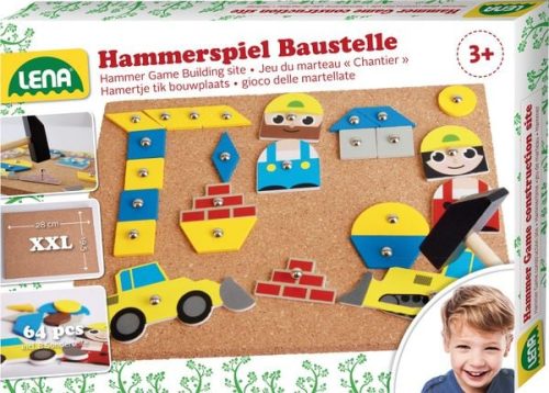 LENA, LENA® Hammerspiel BAUSTELLE in bunt