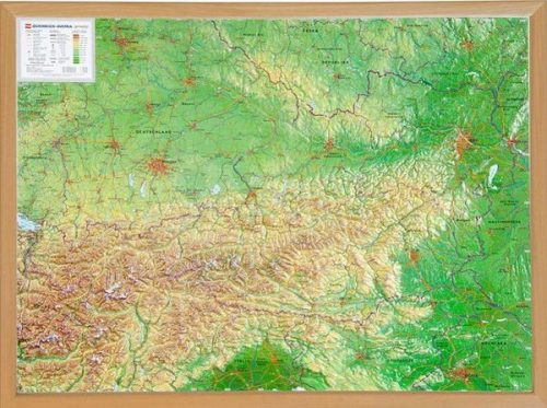 Georelief, Georelief 3D Reliefkarte Österreich
