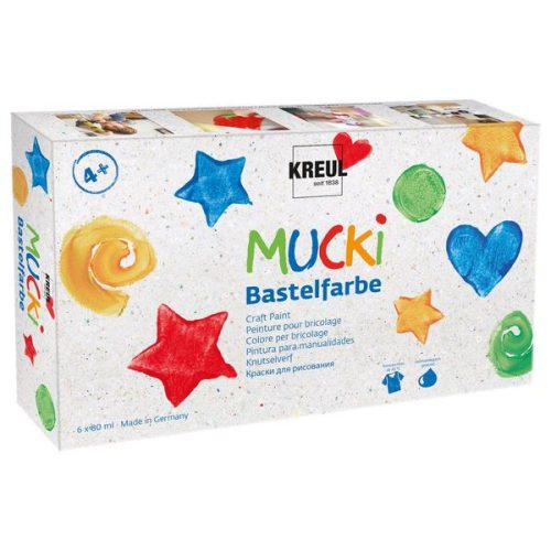Kreul, KREUL Bastelfarbe MUCKI® 6-er Set