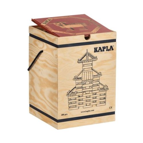 Kapla, Kapla - Holzkiste mit 280 -Plättchen, Beige Medium